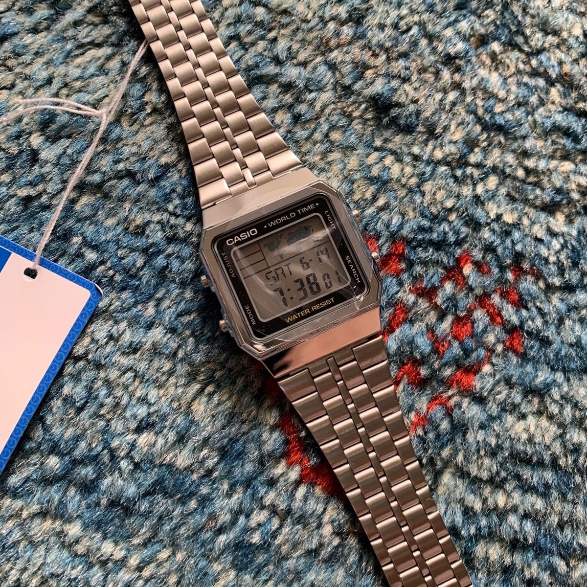 No Brand New Casio Digital Watch World Time Multi Time Function Screen with Prot