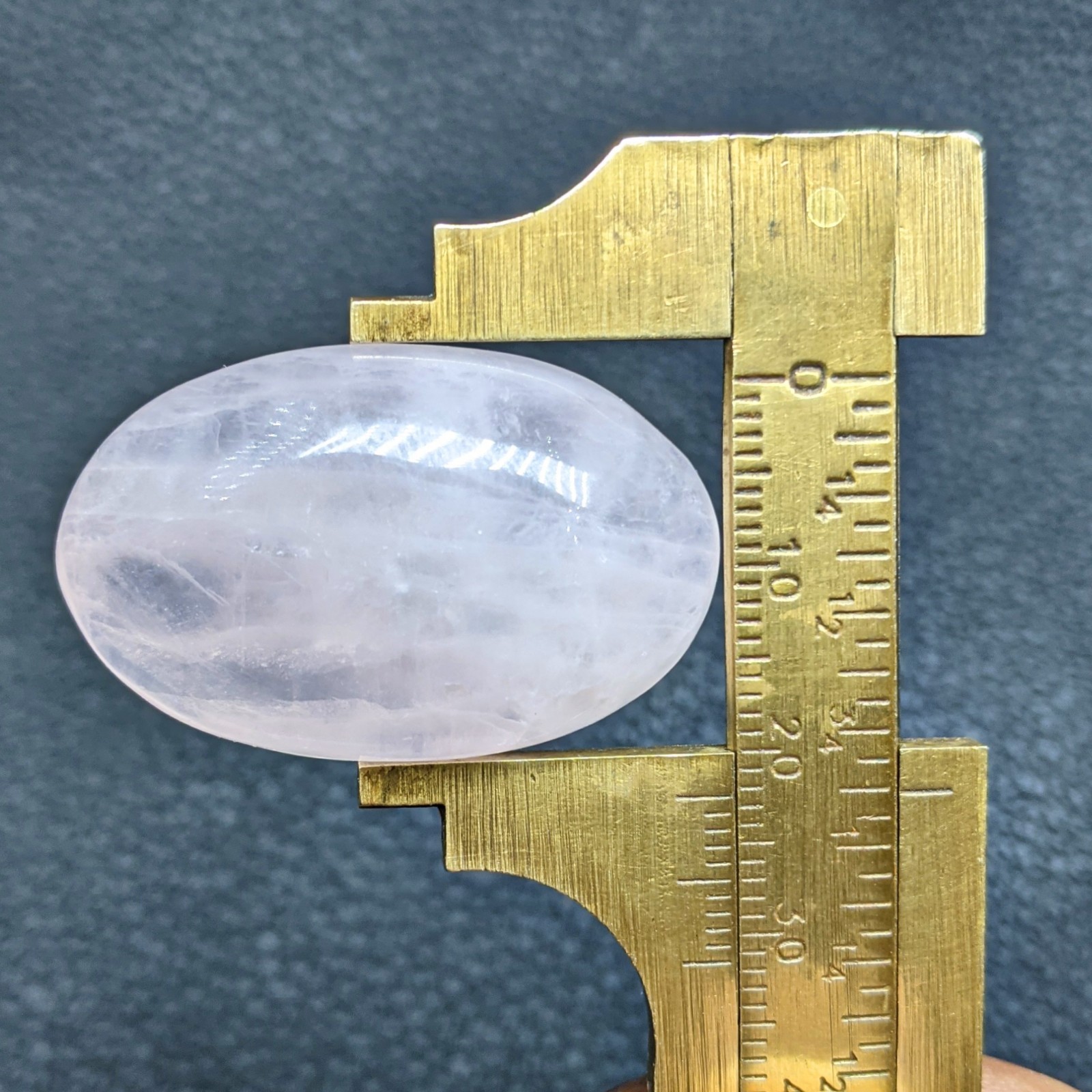 Natural Rose Quartz Oval Shape Cabochon Loose Gemstone 33x20mm