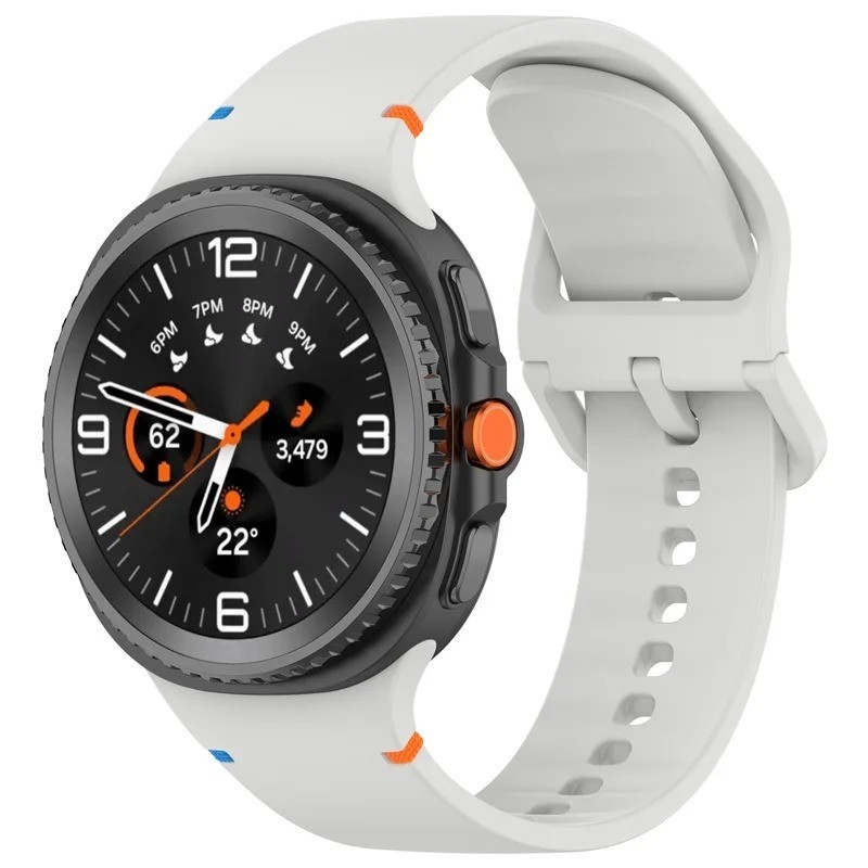 Silicone Watch Band For Samsung Galaxy Watch 8 40mm 44mm Classic 46mm Strap