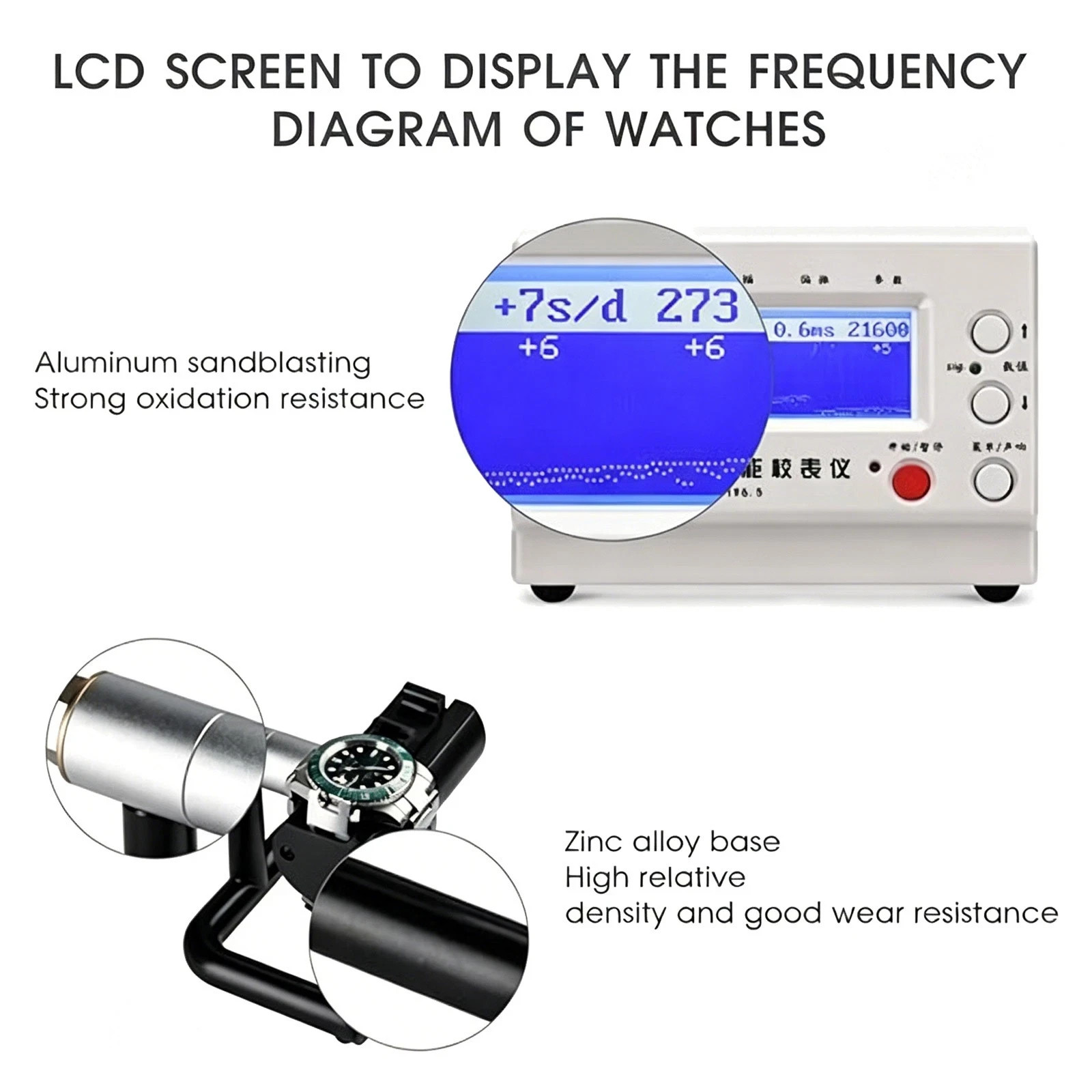 No.1000 Weishi Timegrapher Mechanical Watch Timing Machine Multifunction US