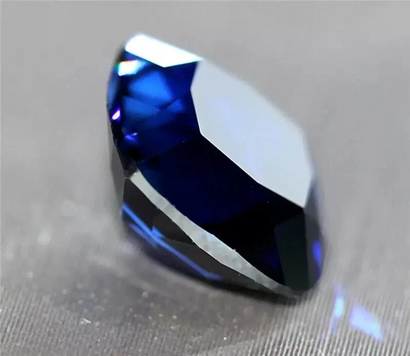 Certified Untreated Natural Kashmiri BLUE Sapphire 10 Ct Cushion Loose Gemstone