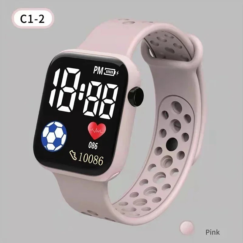 LED Digital Sport Watch Waterproof Wristwatch Men Women Boys Girls Kids Gift