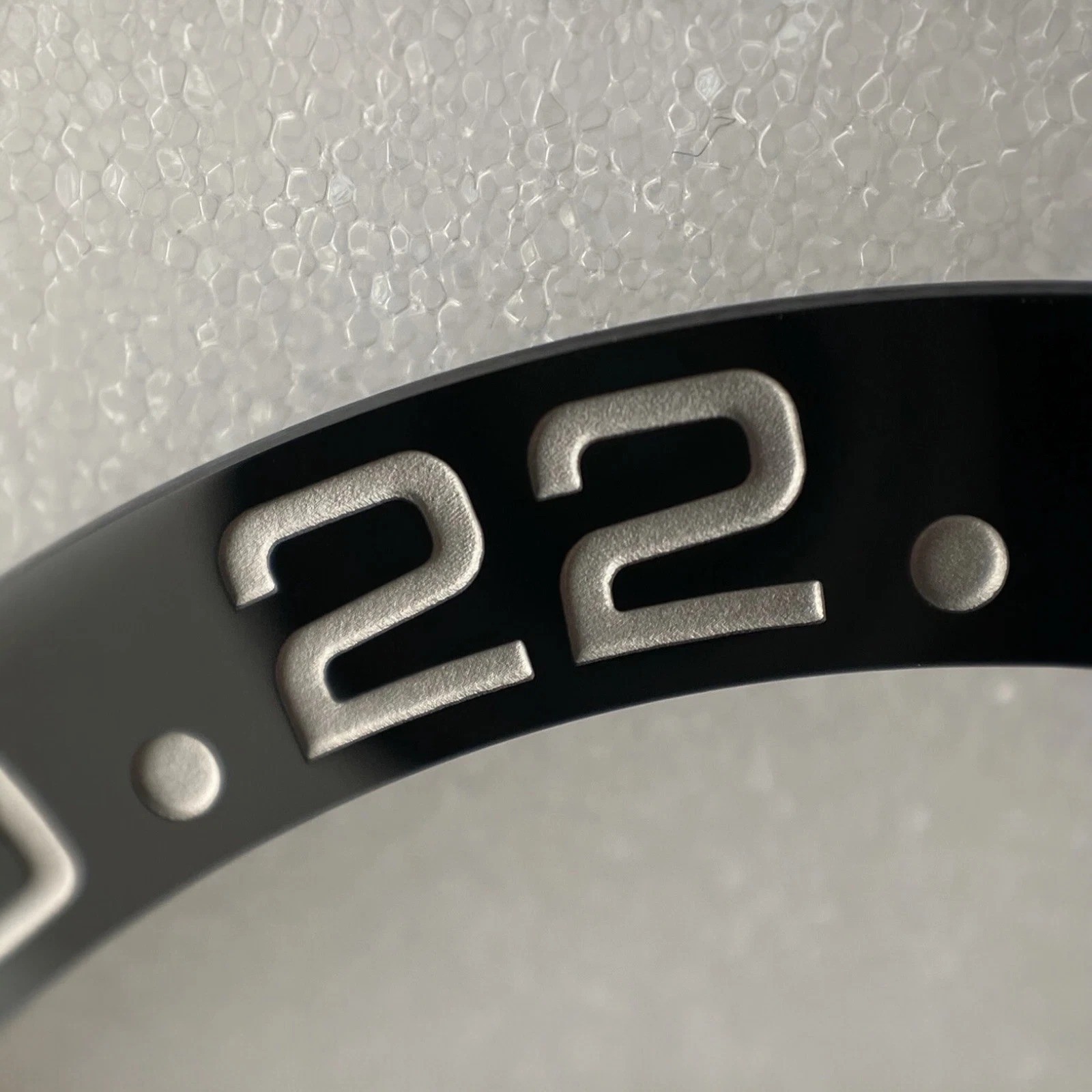 BRUCE WAYNE Black Grey Ceramic Bezel Insert For Rolex GMT-Master 2 126710GRNR