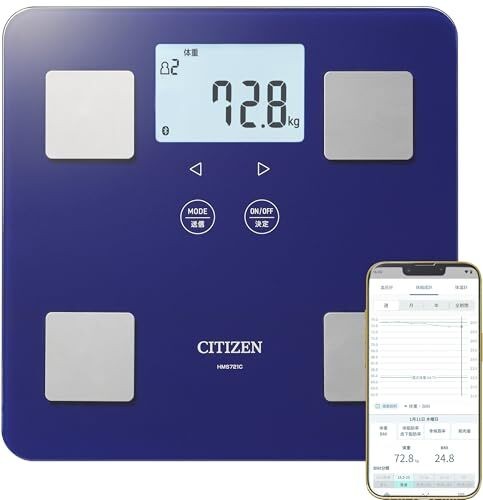 CITIZEN body weight scale smartphone compatible body composition monitor graph m