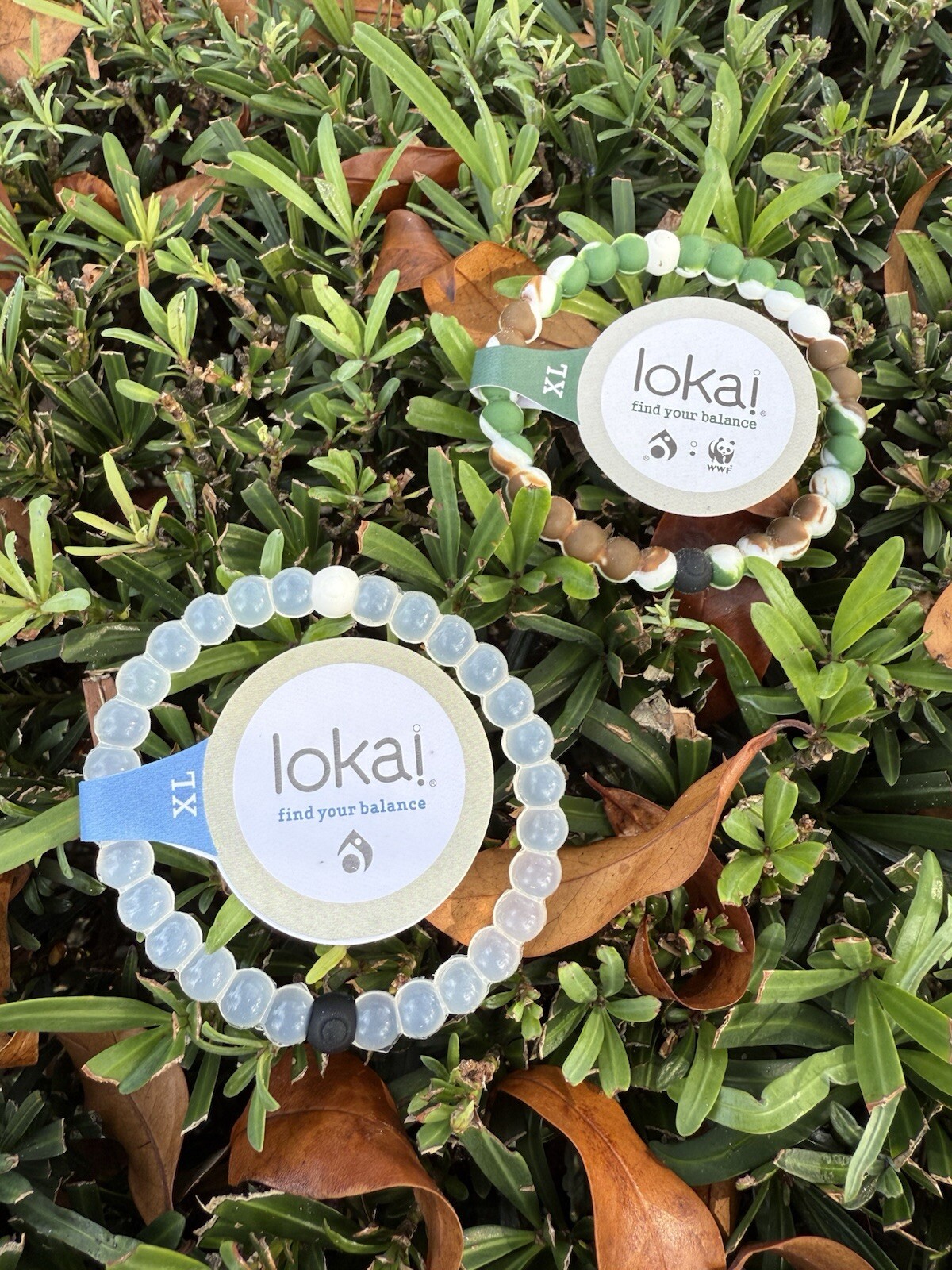 Lokai Bracelets Set Of 2 Clear Camo Size XL