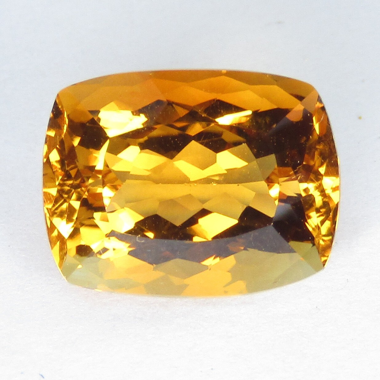 5.05Cts Fabulous Natural Citrine 11.9x9mm Cushion Cut Loose Brazil Gemstone–VDO