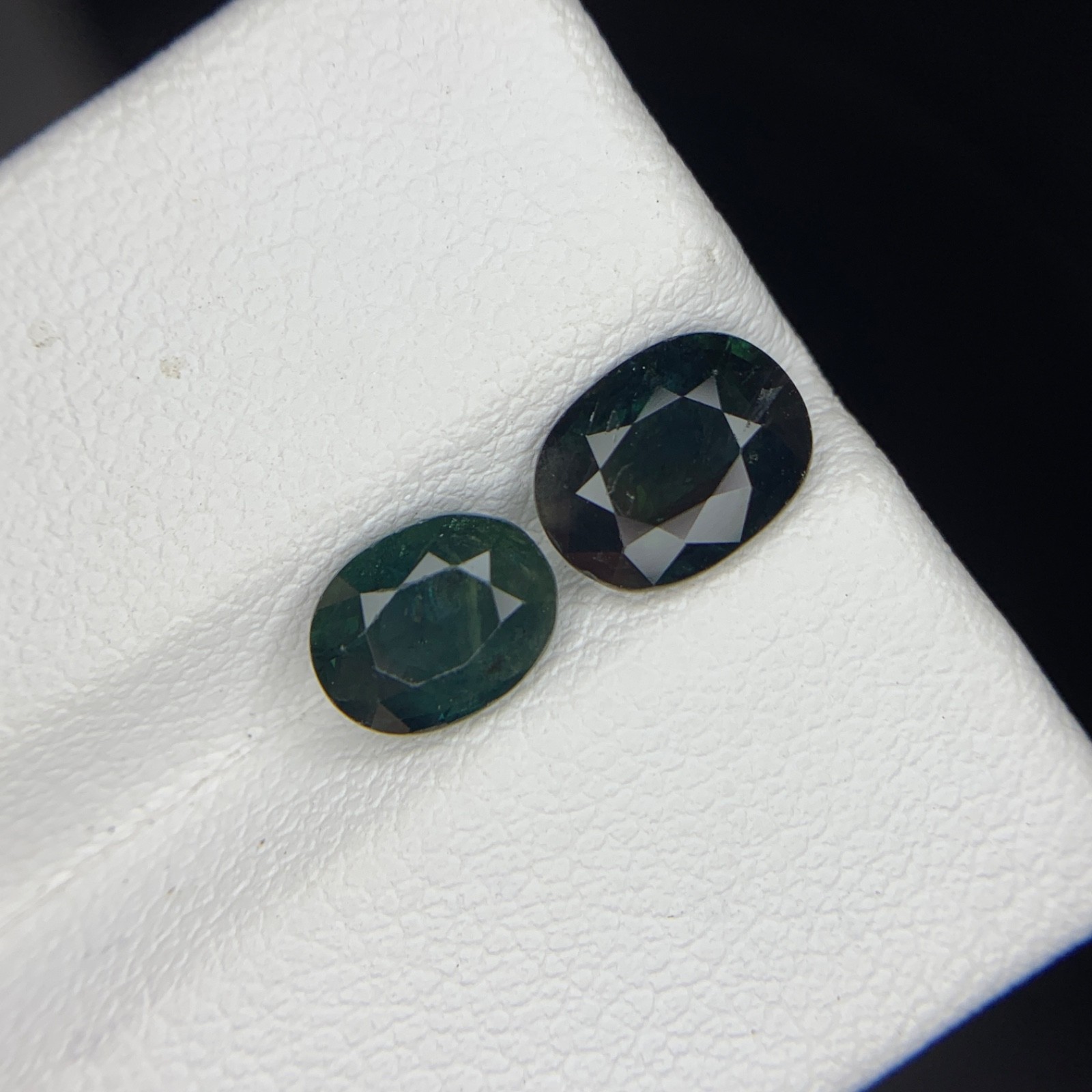 Natural Parti Sapphire Pair 3.20 Ct Oval Madagascar Untreated Loose Gems G98 G99