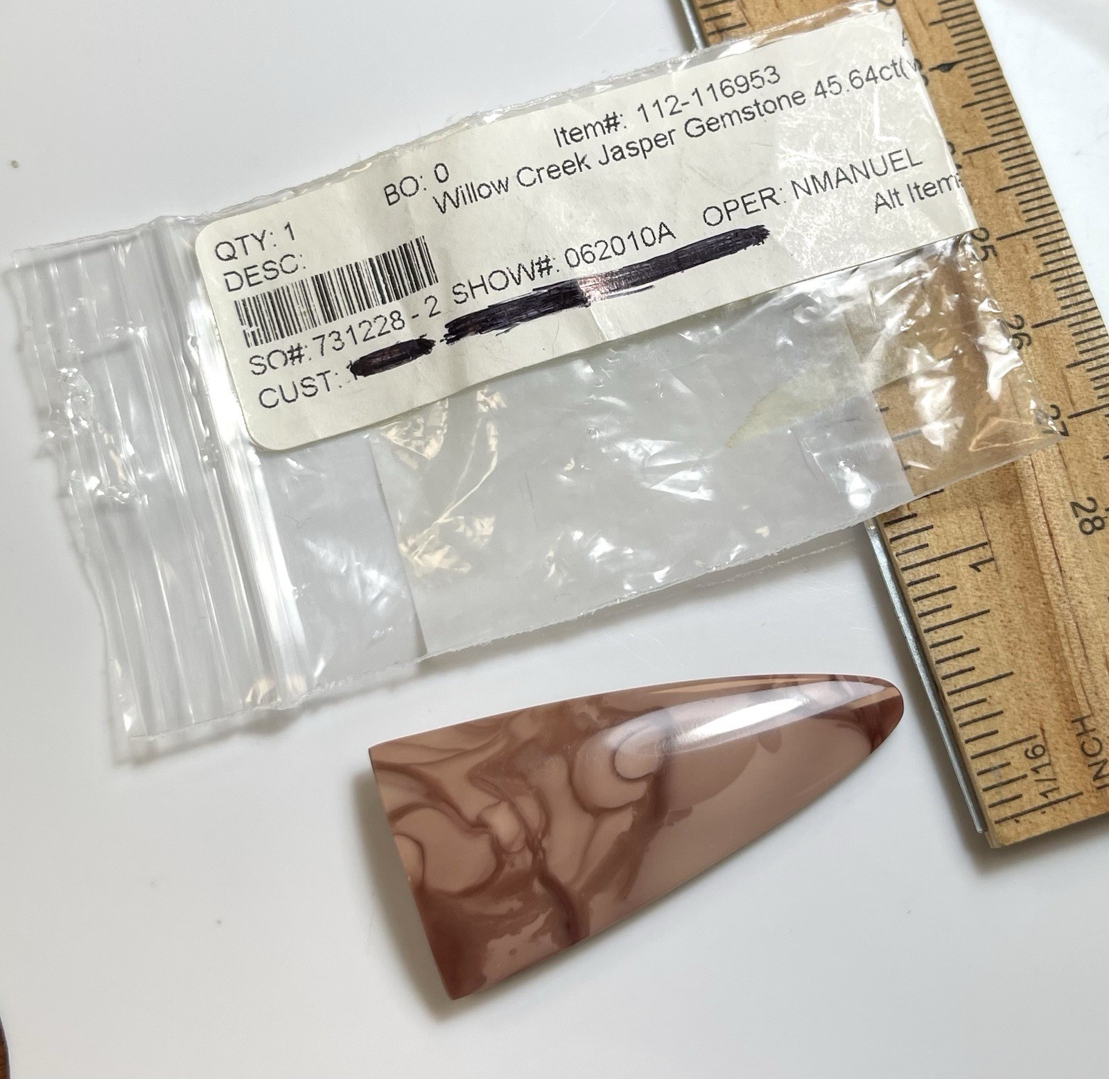Willow Creek Jasper Gemstone 45.64ct.