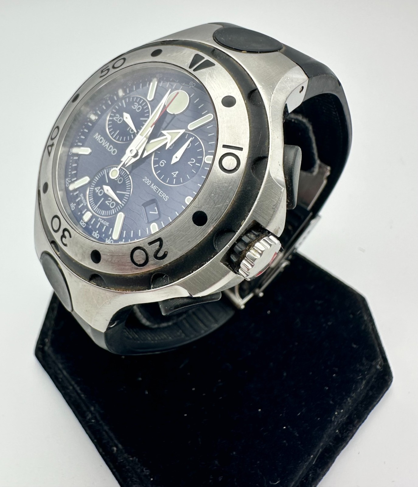 MOVADO Series 800 Chronograph, 45mm Quartz Watch, Ref. 84 C5 1896.1; Free Ship!