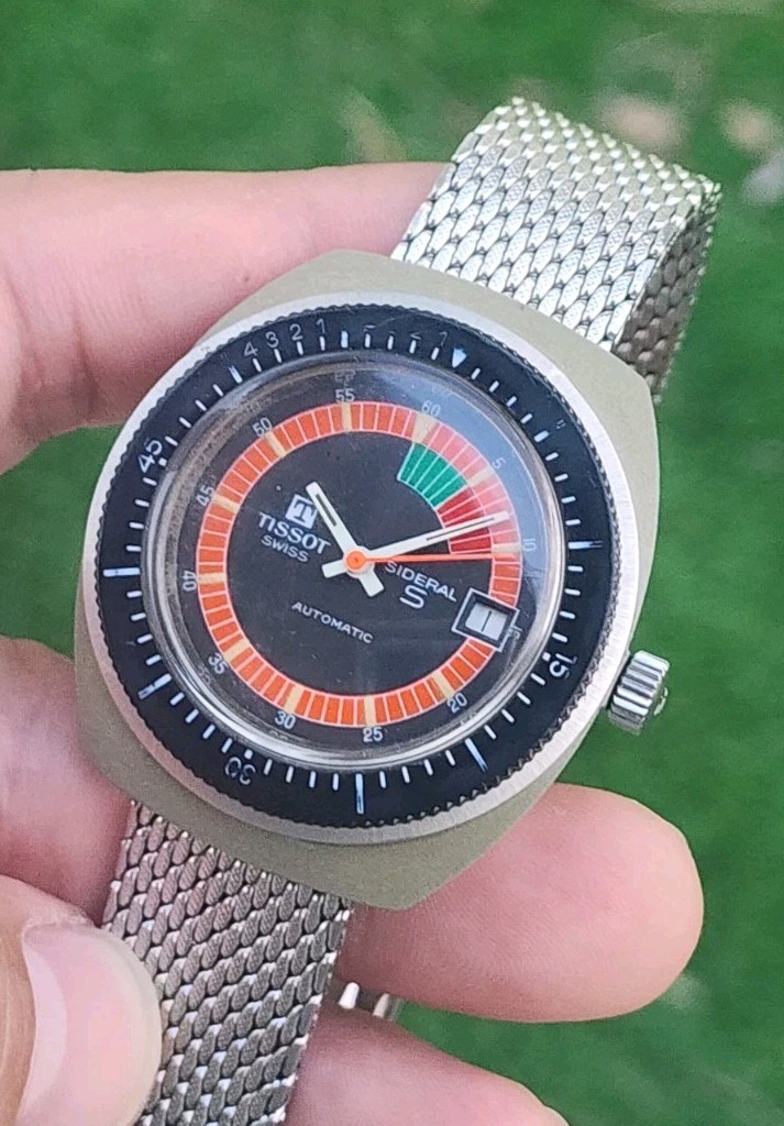 Rare Vintage 1971 Tissot Sideral S Diver Automatic Men’s Stainles Watch