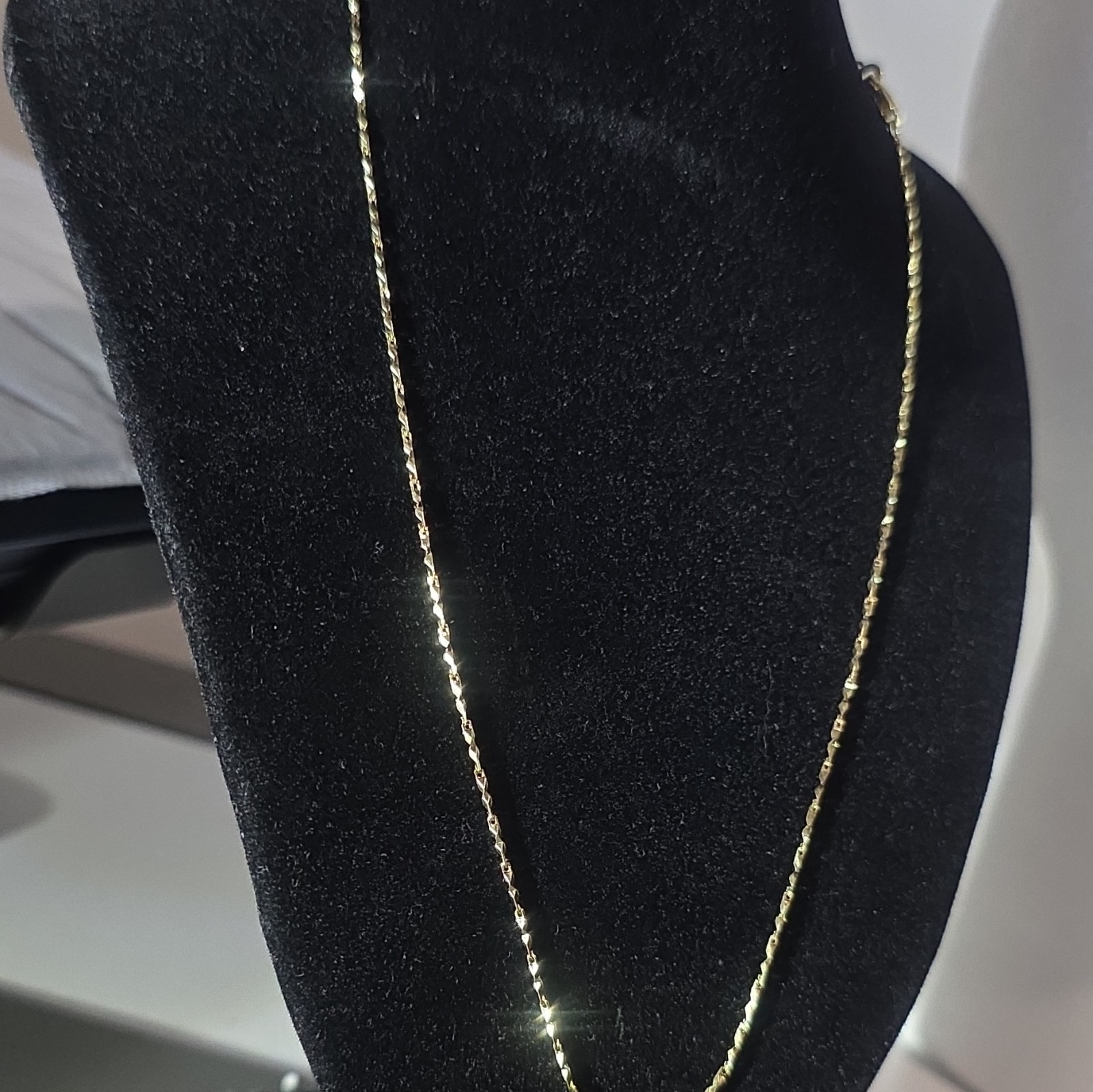 New 14K Gold Filled 0.9mm Thin Chain Necklace, 18inch, Lobster Clasp