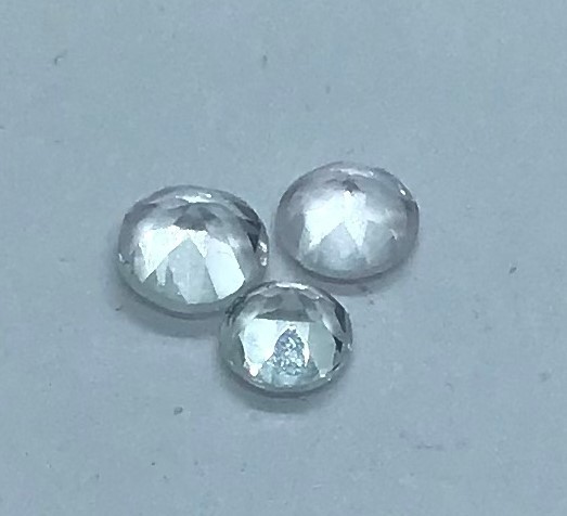 Round Cut Loose Gemstone AAA Natural White Topaz Faceted For Assorted Jewelry