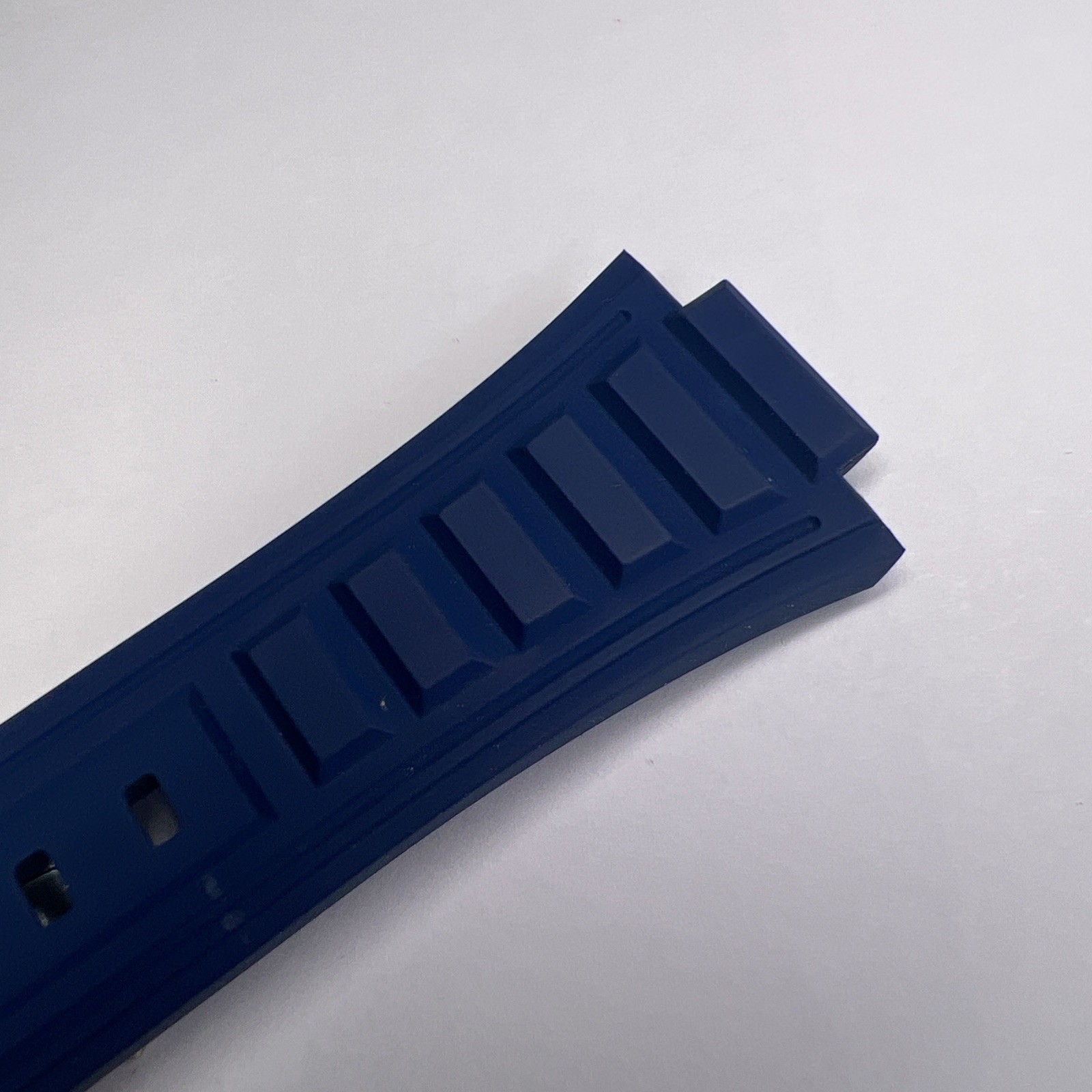 Zenith Blue Rubber Strap & 20mm Stainless Steel Deployant Clasp For Defy Extreme