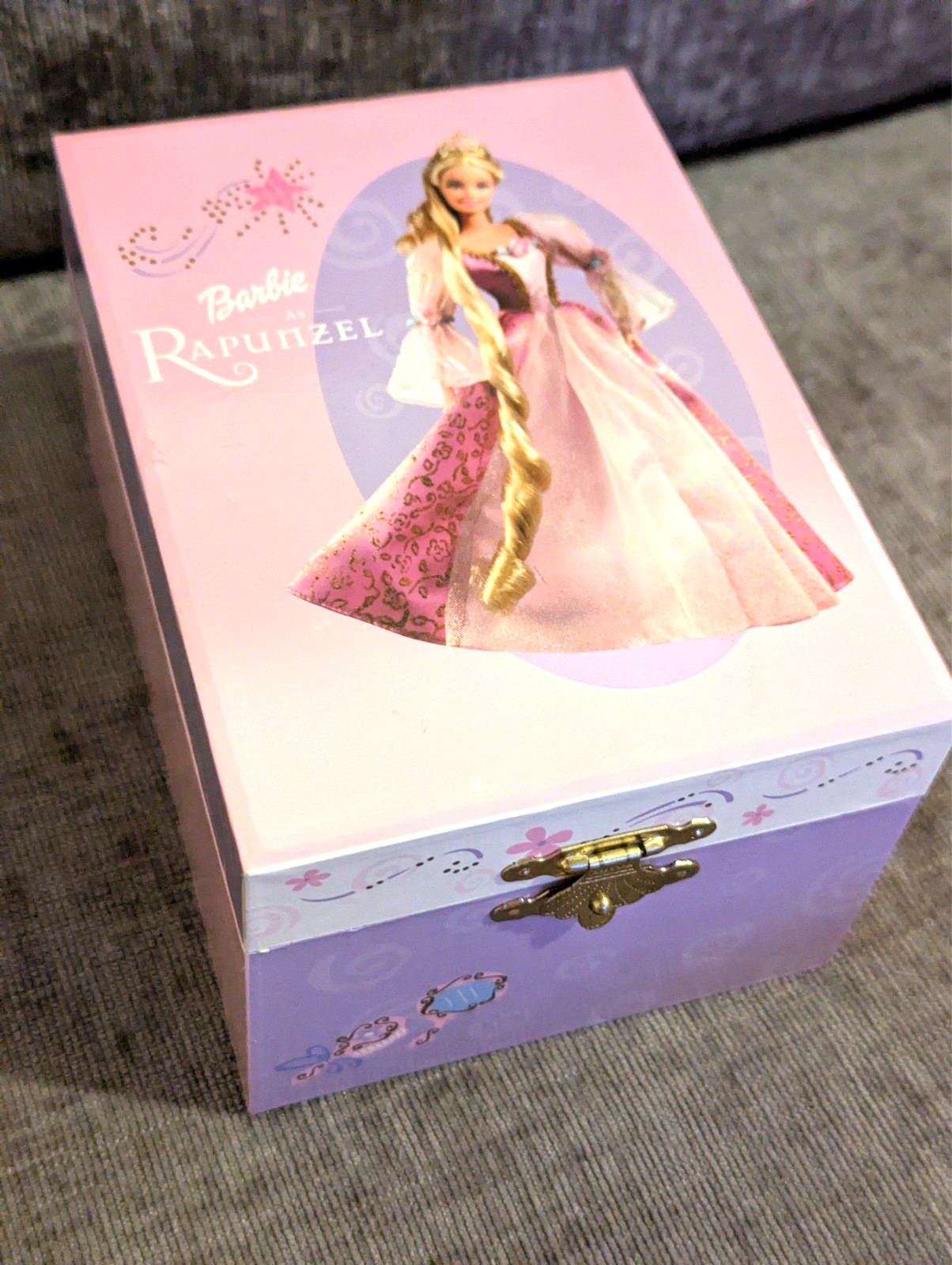 Barbie Rapunzel 2002 Jewelry Music Box – Rare