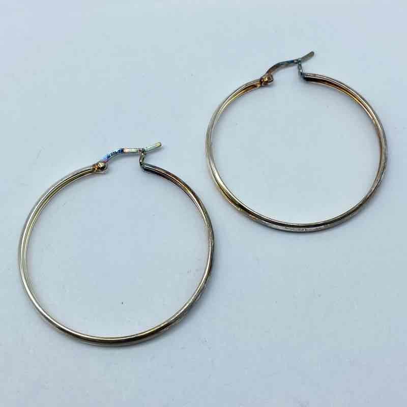 Argento Vivo Sterling Silver 925 Hoop Earrings 1.75″ Diameter