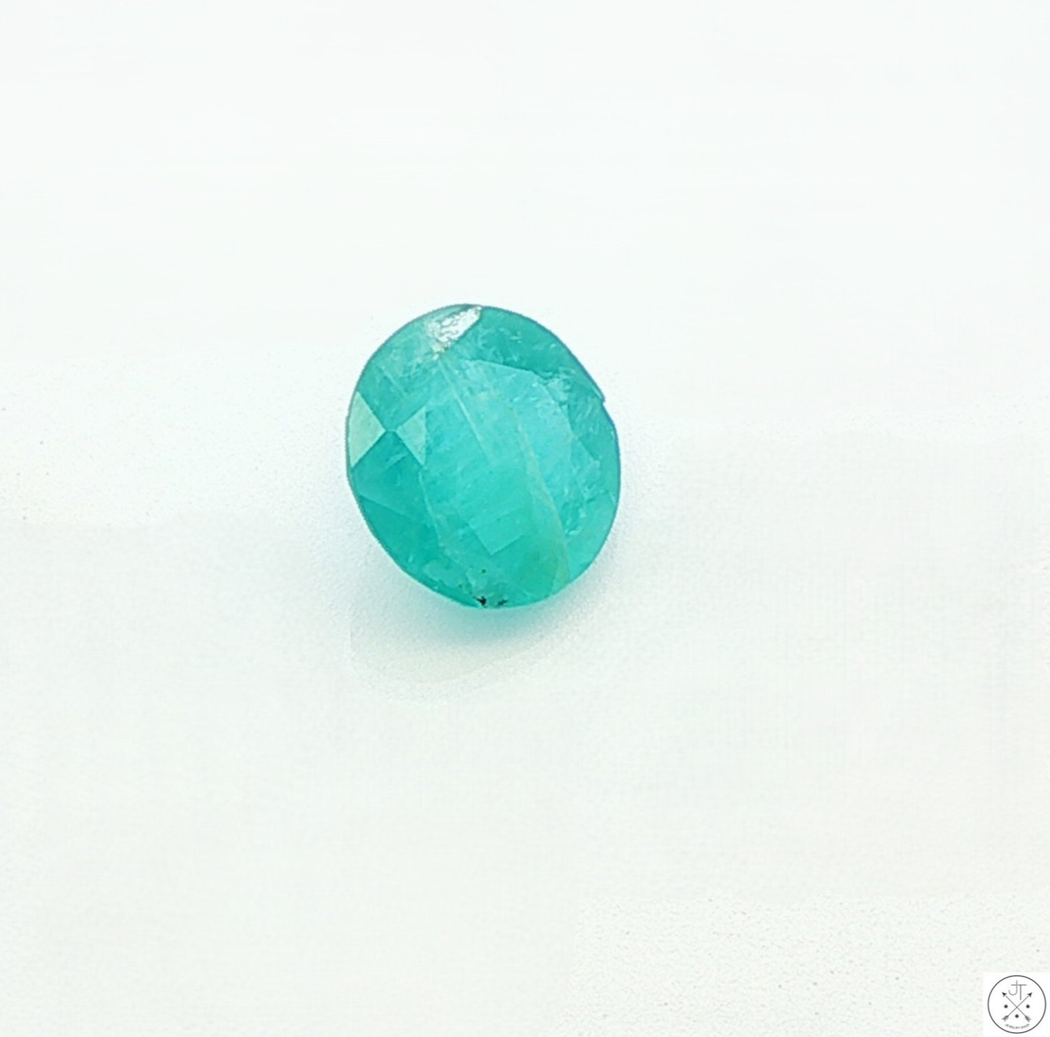 Rare 1.50 Carat Natural Grandidierite 8 mm Round Faceted Gemstone Loose