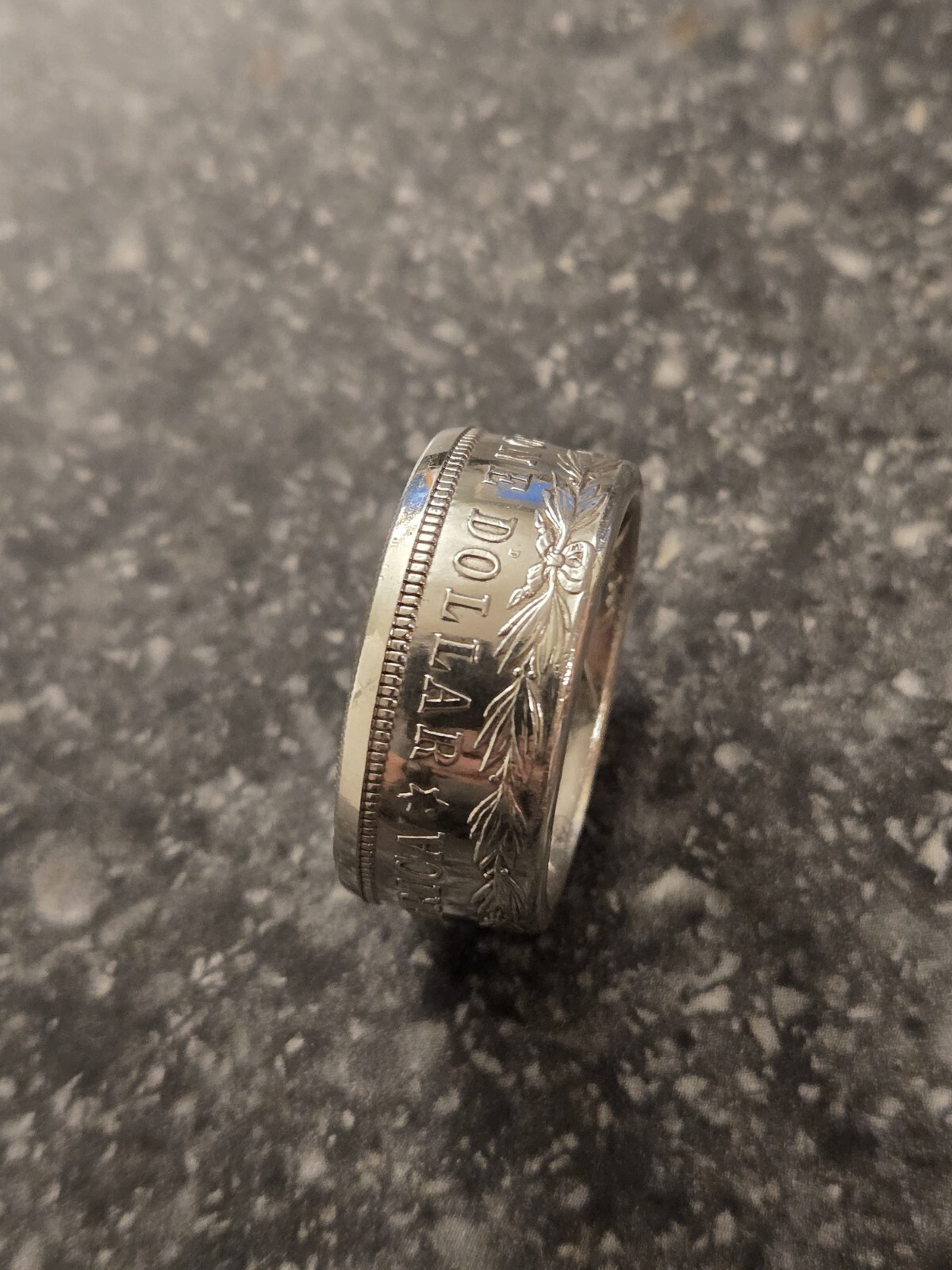 Morgan Silver Dollar Coin Ring 90% Coin Silver You Pick Sz. 8-13 MIRROR FINISH