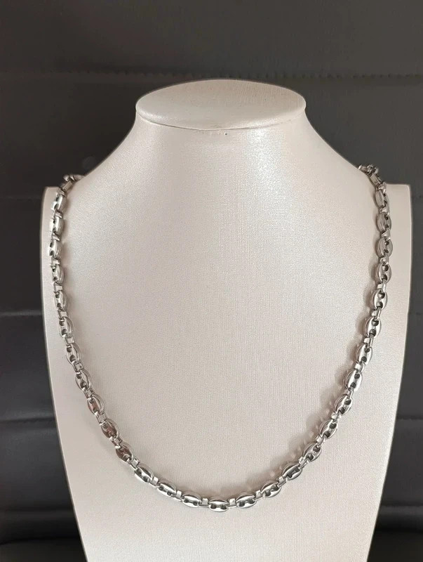 Stainless Steel 7mm Gucci Link Chain Necklace 22 Inch Unisex