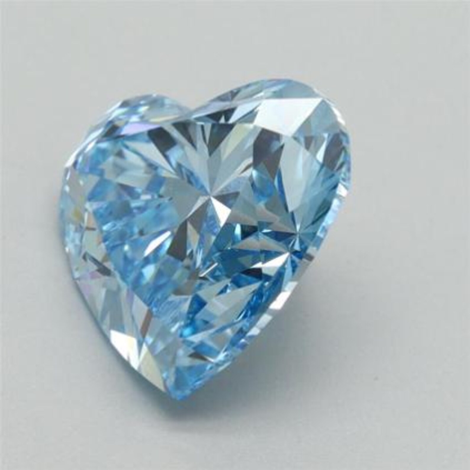 CERTIFIED 1.05 Ct Natural Blue Diamond Heart Cut LOOSE VVS1/ 6.5 mm