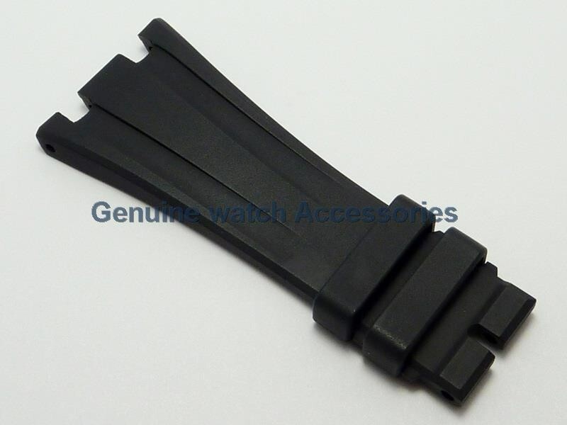 AUDEMARS PIGUET ROYAL OAK BLACK RUBBER SILICON(28mm X 18mm) STRAP BAND BRAND NEW