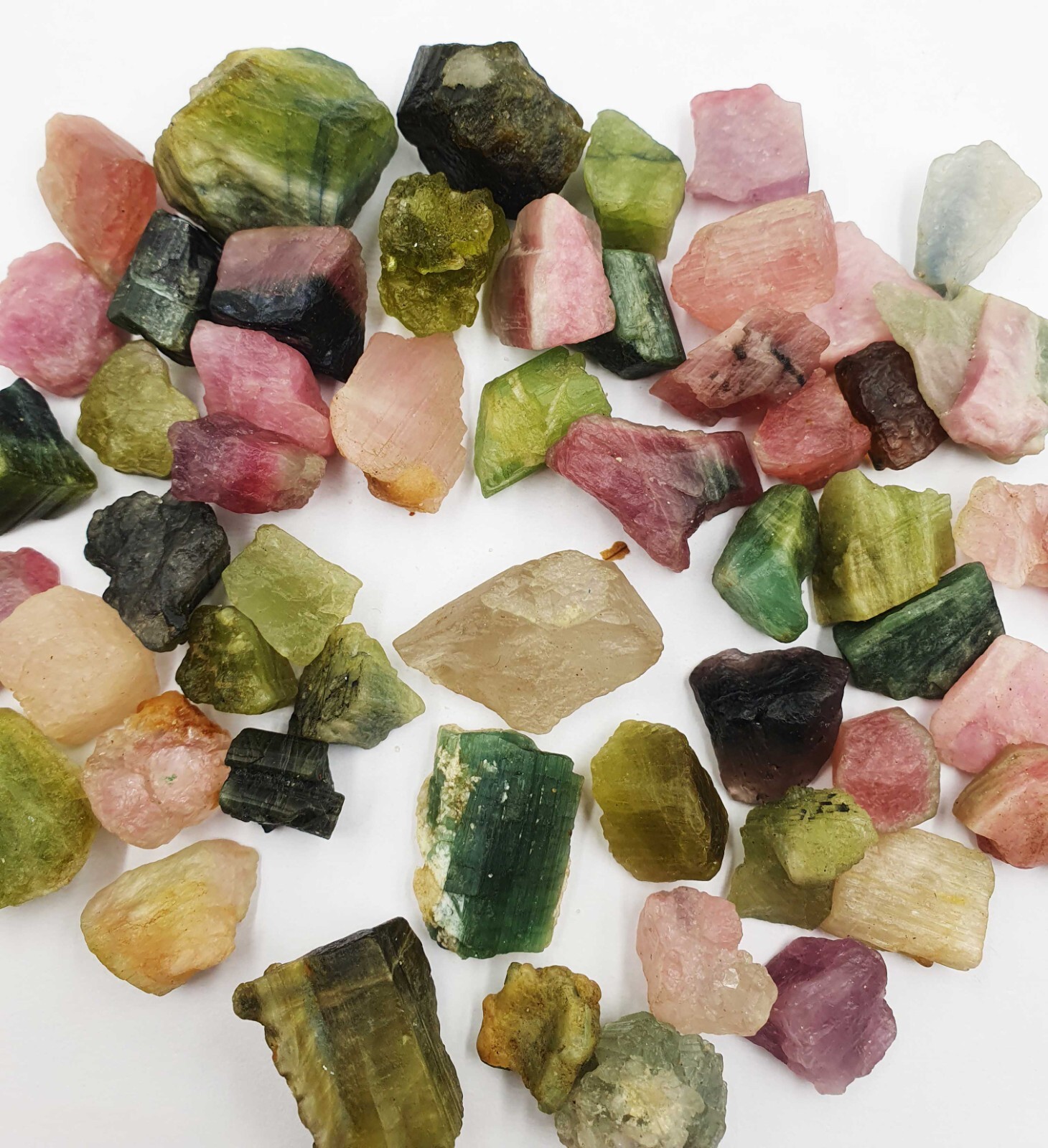 Natural Afghani Multi Tourmaline Pencil Form Rough, Multi tourmaline Rough Stone