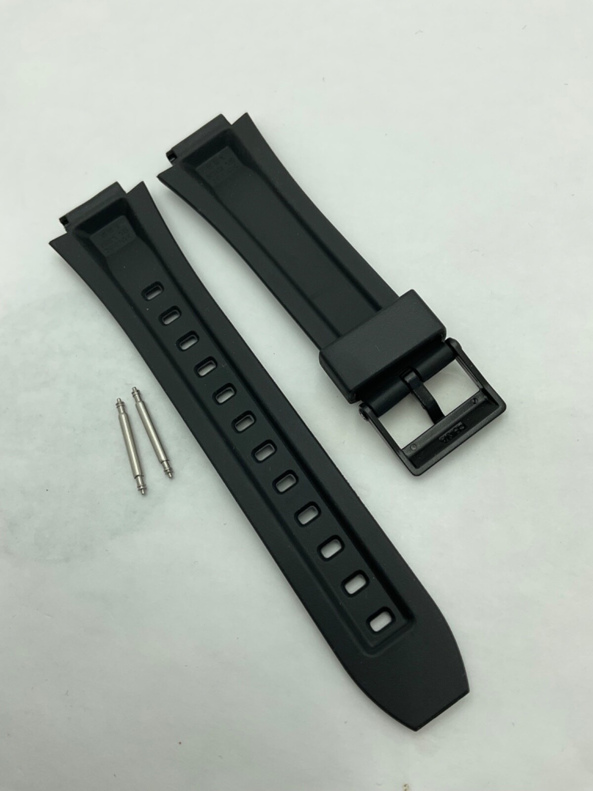 Genuine Casio Watch Band MW600 MW600B MW-600E MW-600F Black Rubber Resin Strap +