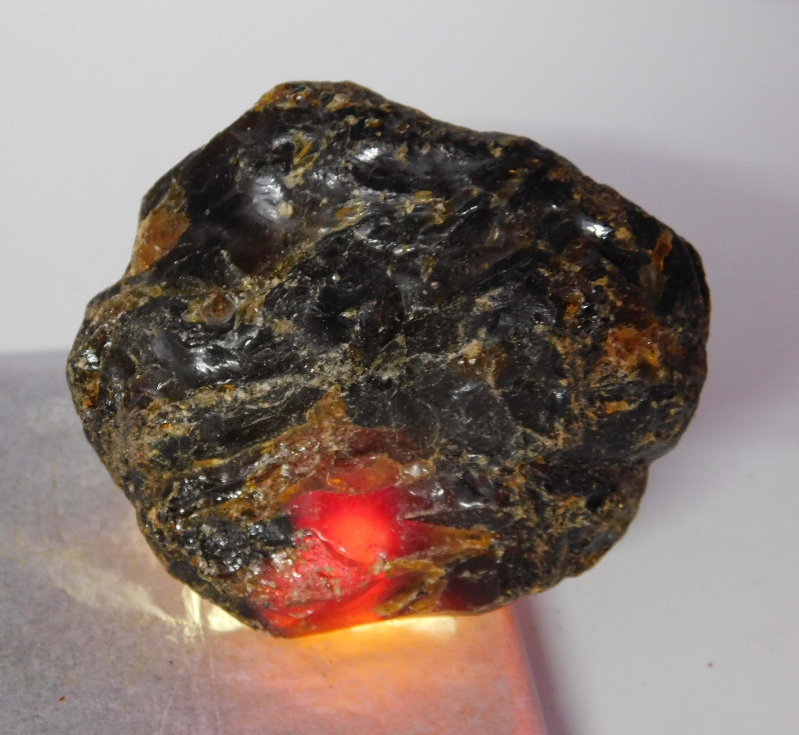 CERTIFIED 48.45 Ct Natural Orange Rough Uncut Amber Excellent Loose Gemstone