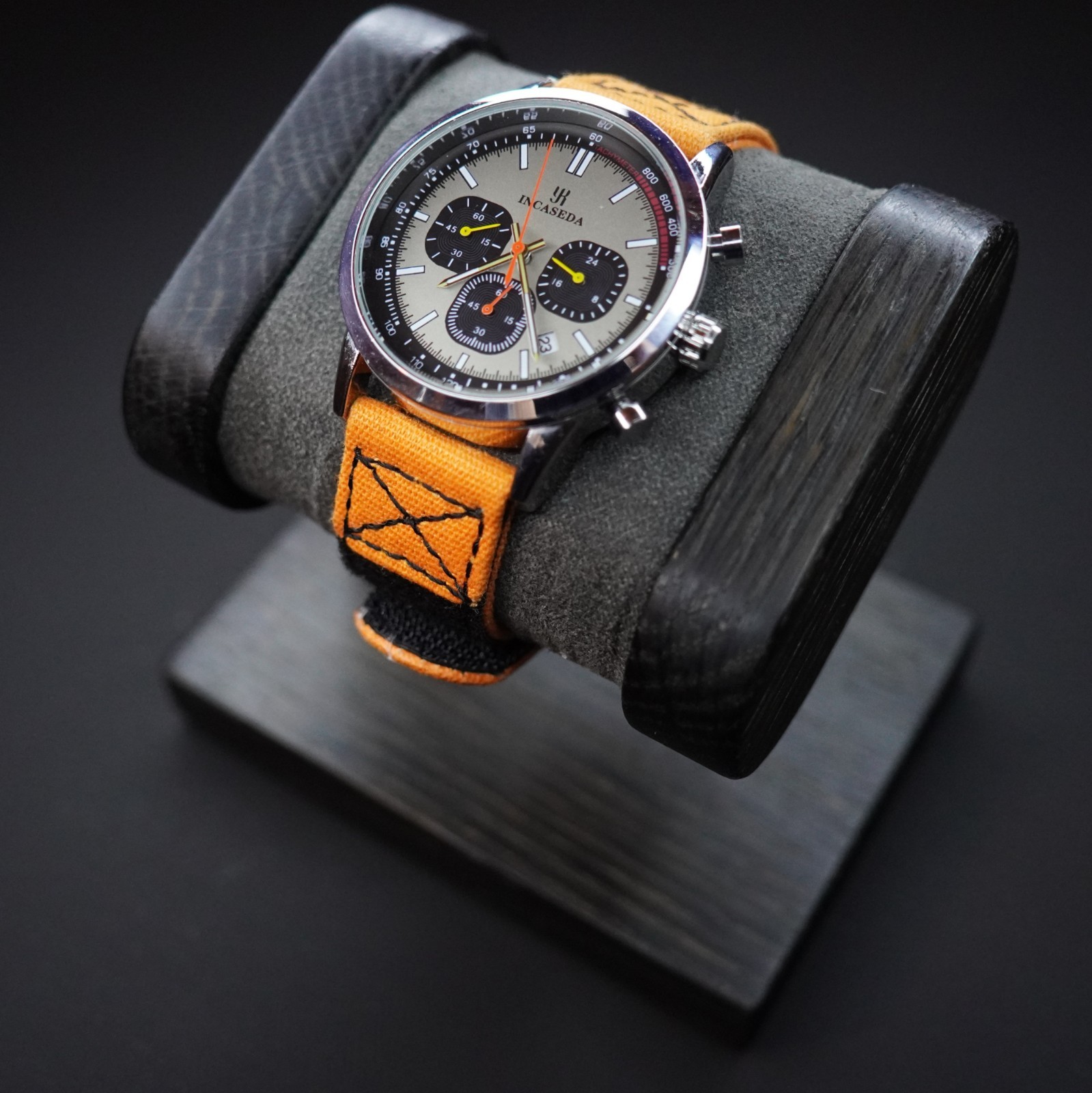 Men Chronograph Watch Casual Business Luxury Sport Classic Brown Wristwatch