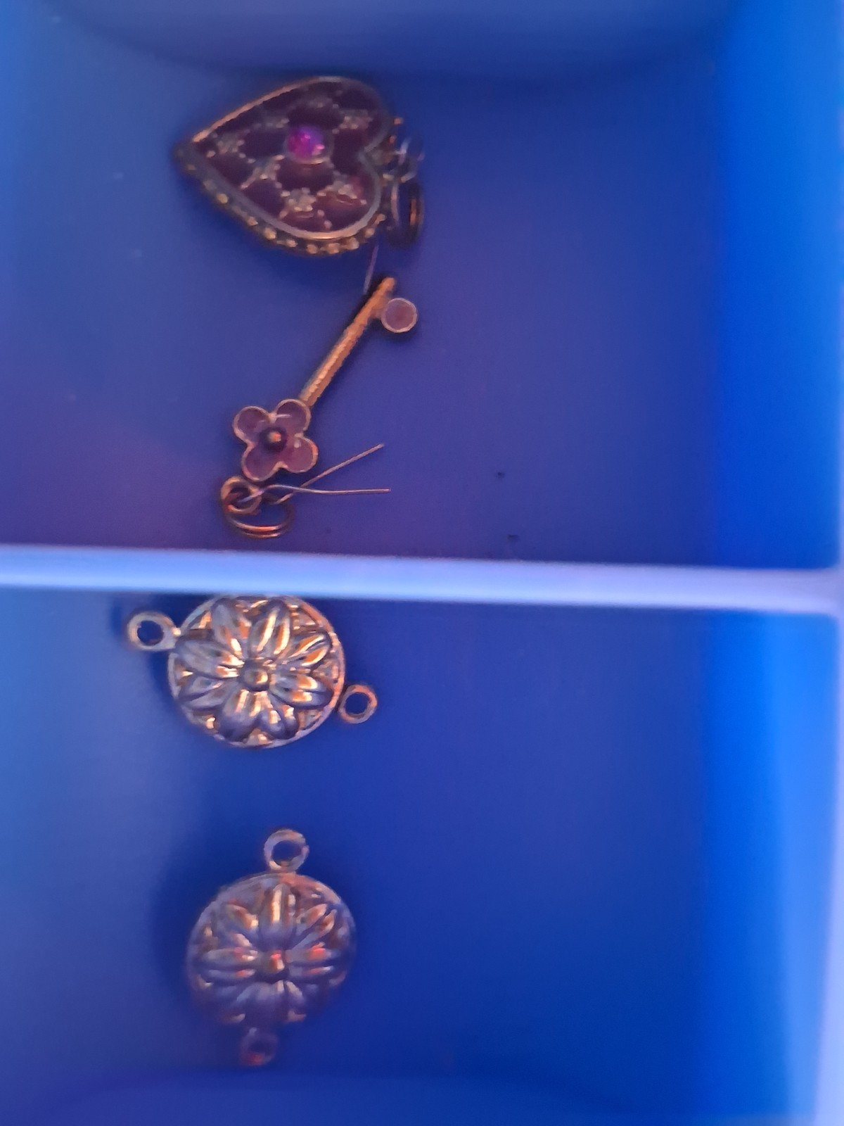 HUGE Mixed Charm Lot, Watch Faces W/batt, Toggles, Jump Rings, Clasps