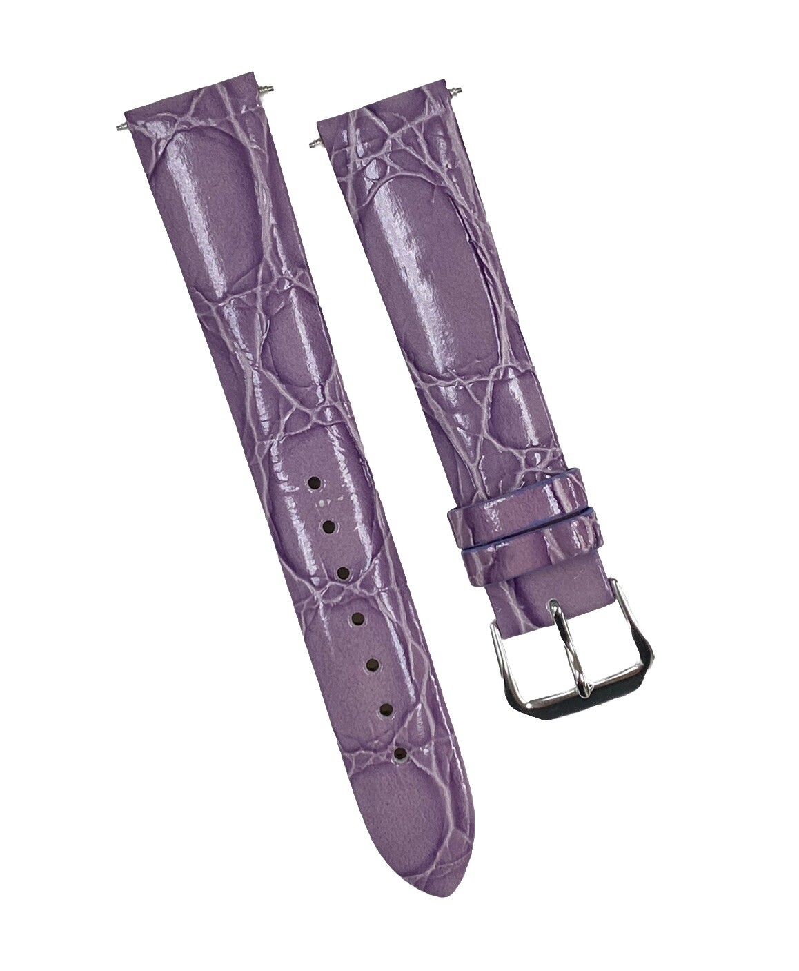 Timex 18mm X 16mm Purple Crocodile Grain Leather Watch Band Strap