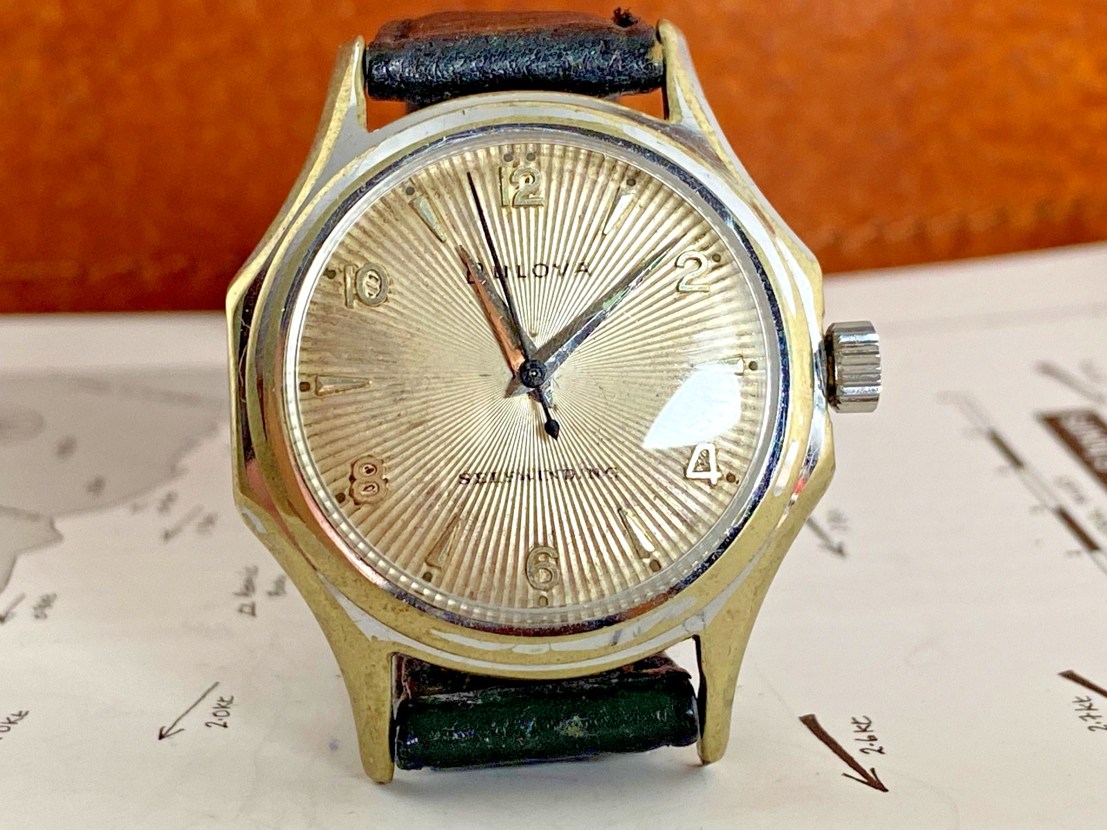 BULOVA SABRE JET Mid-20th Century 1954 Men’s Vintage Auto Self Winding Watch