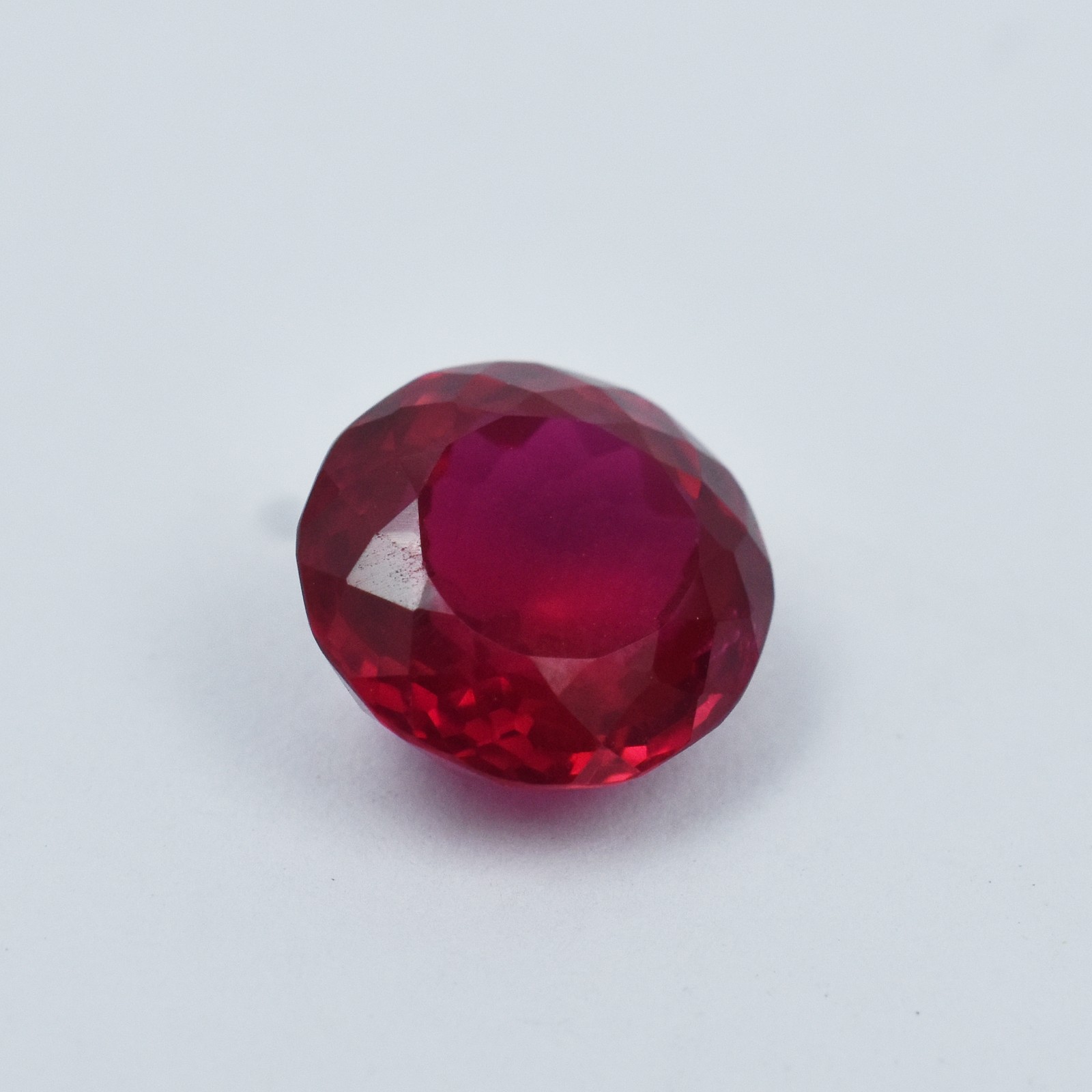 Natural Red Ruby 6.15 Carat Round Cut CERTIFIED Loose Gemstone For Her