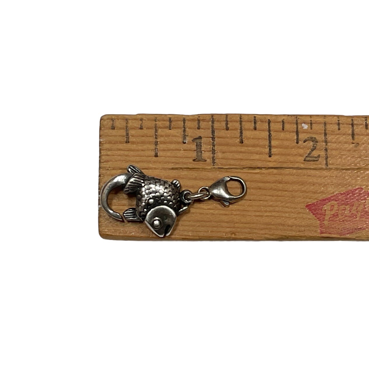 Retired Trollbeads Big Fish Clasp LAA Sterling Silver 925 Bracelet Charm Lock