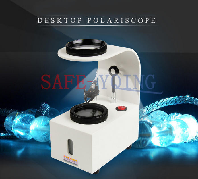 1PCS Jewelry polariscope Desktop magnifier Gem identification tool +Gem Clip New
