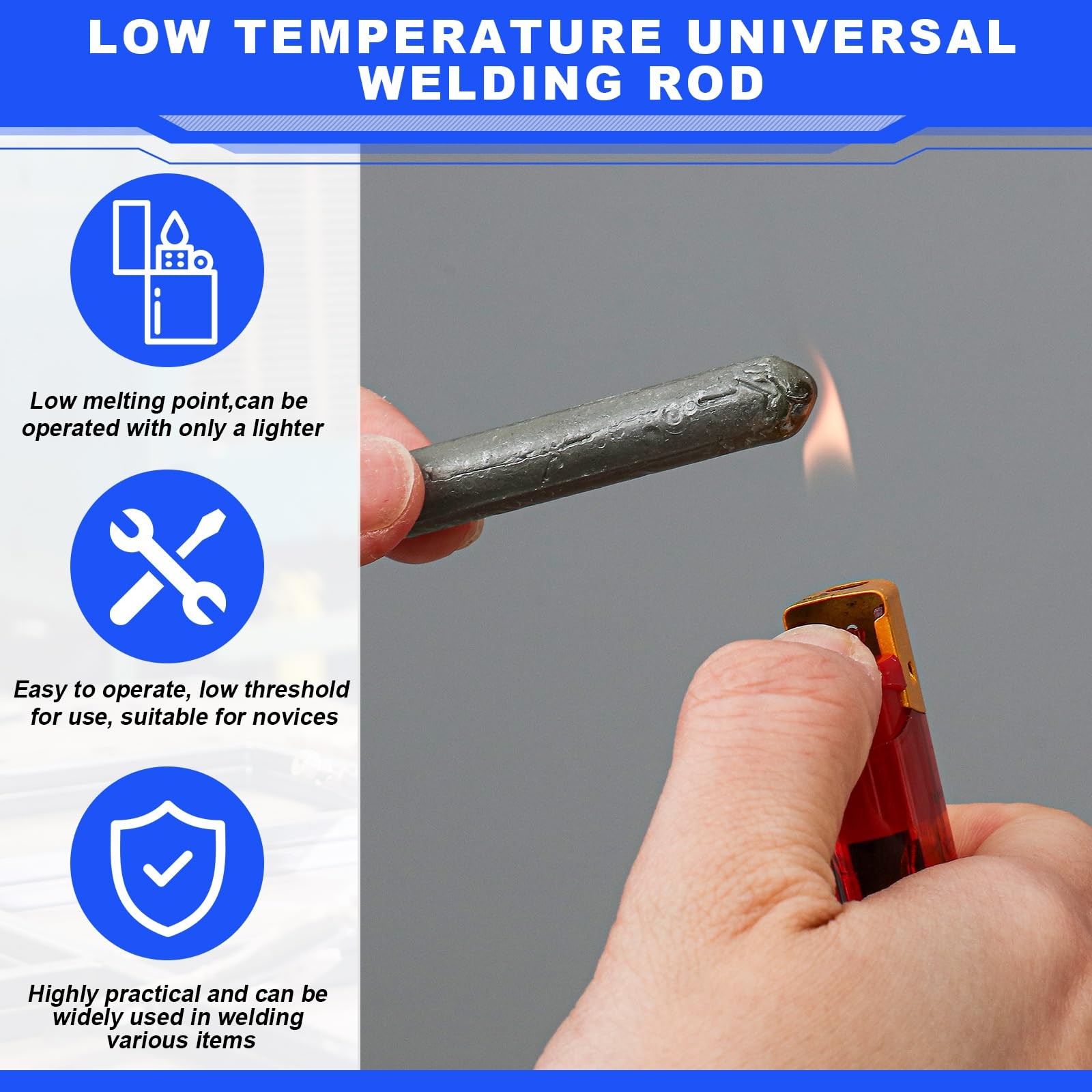 24 Pcs Low Temperature Universal Welding Rod Sticks Metal Easy Melt Low Melt …