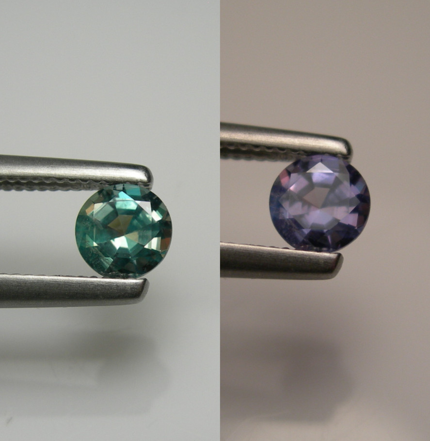 GIA 0.46ct NATURAL ALEXANDRITE gem BRAZIL genuine color change green purple