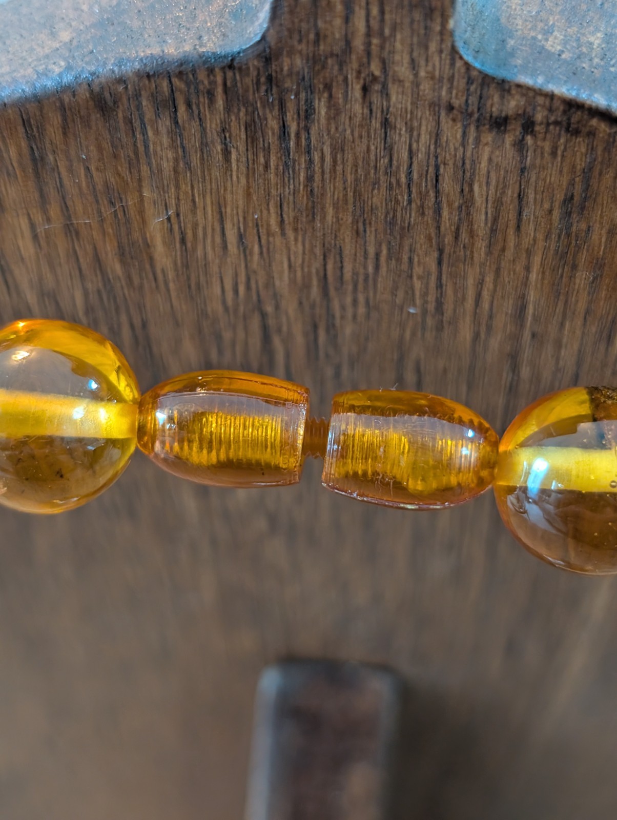 Vintage Baltic Amber Graduated Bead Necklace 132g 24″ UV Reactive Estate