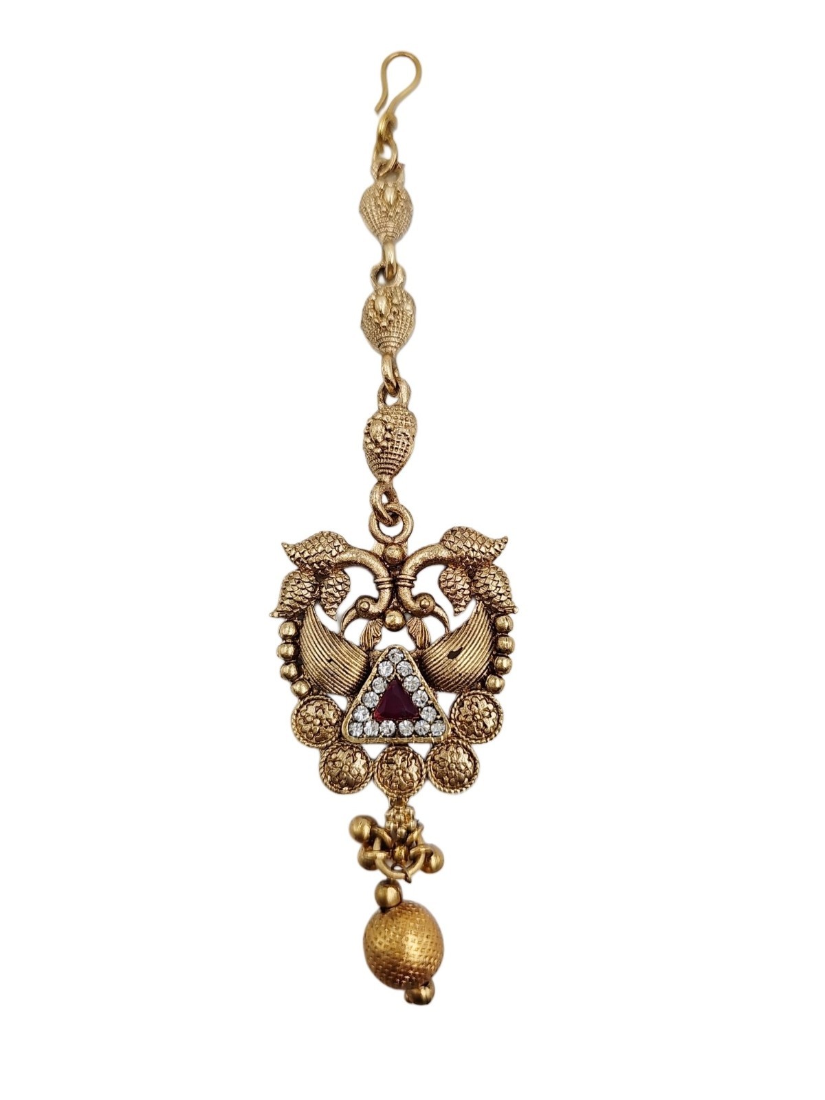 Indian Bollywood Kundan Choker Necklace Earrings Maang Tikka Bridal Jewelry Set