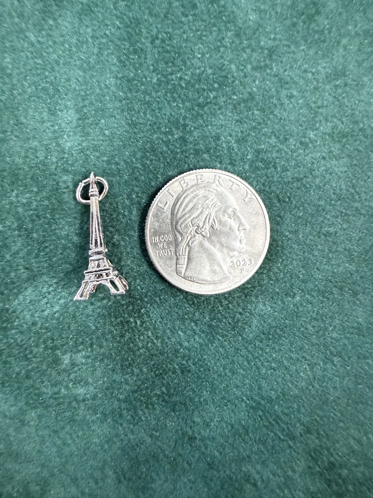 Rembrandt Eiffel Tower Charm Pendant Sterling Silver 0253 NWT 925
