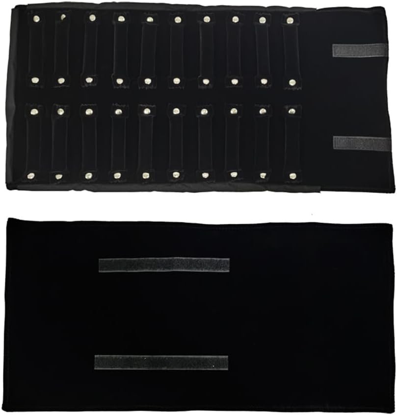 Portable Jewelry Roll Bag For Rings Velvet Jewelry Roll Bag keep your Rings Safe