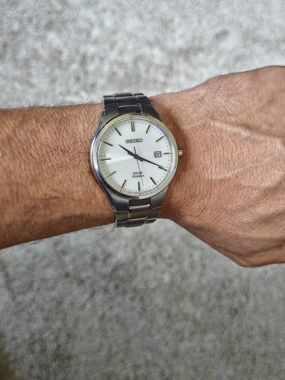 Seiko Spirit SBPX073 JDM Solar Titanium White Dial 40.5mm – US Seller