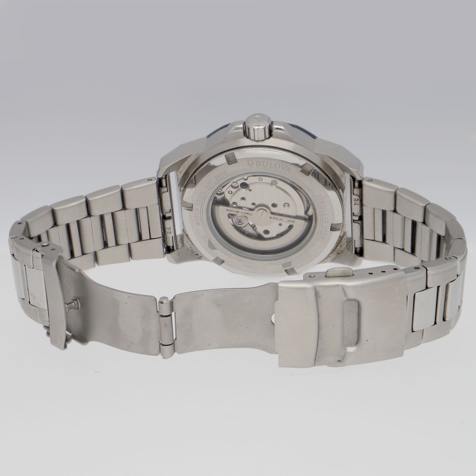 BULOVA ACCUTRON 98A225 Marine star WATCH Silver SS AT