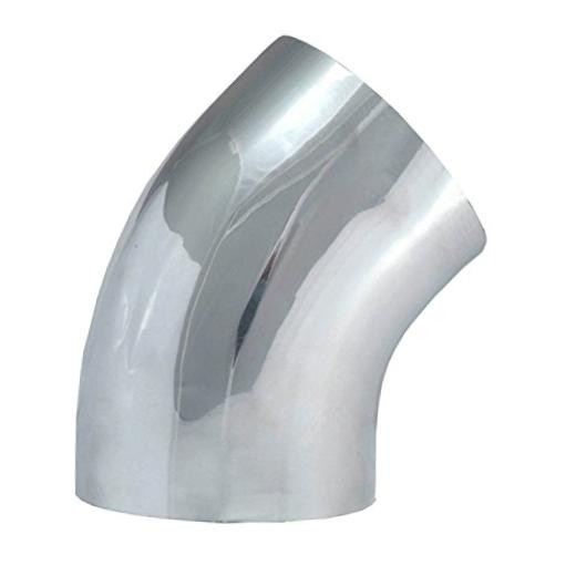 Performance SPE-9749 45° Aluminum Intake Tube,Silver