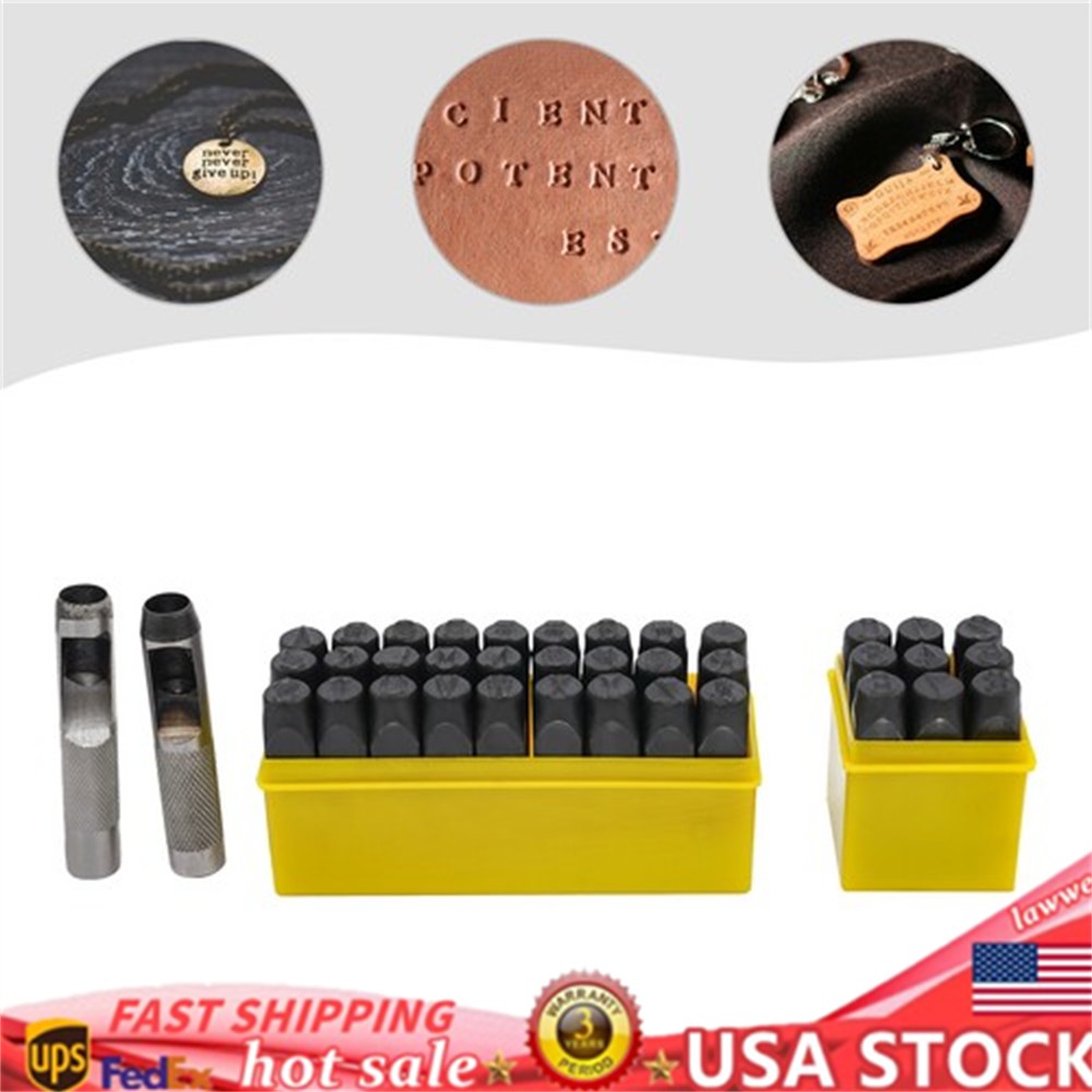 Letter & Number Steel Punch Stamp Set 36 Piece Stamping Set 0.5in 12.5mm