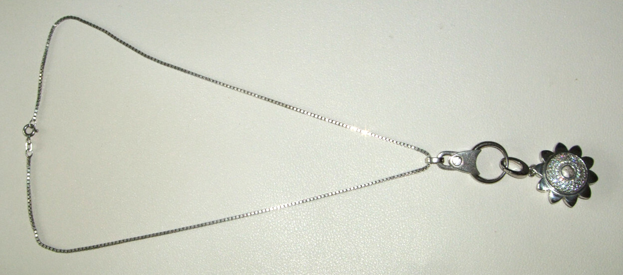 Designer Jewellery 925 Silver Jette Chain 44cm with Pendant 2.8 + Pouch Bag