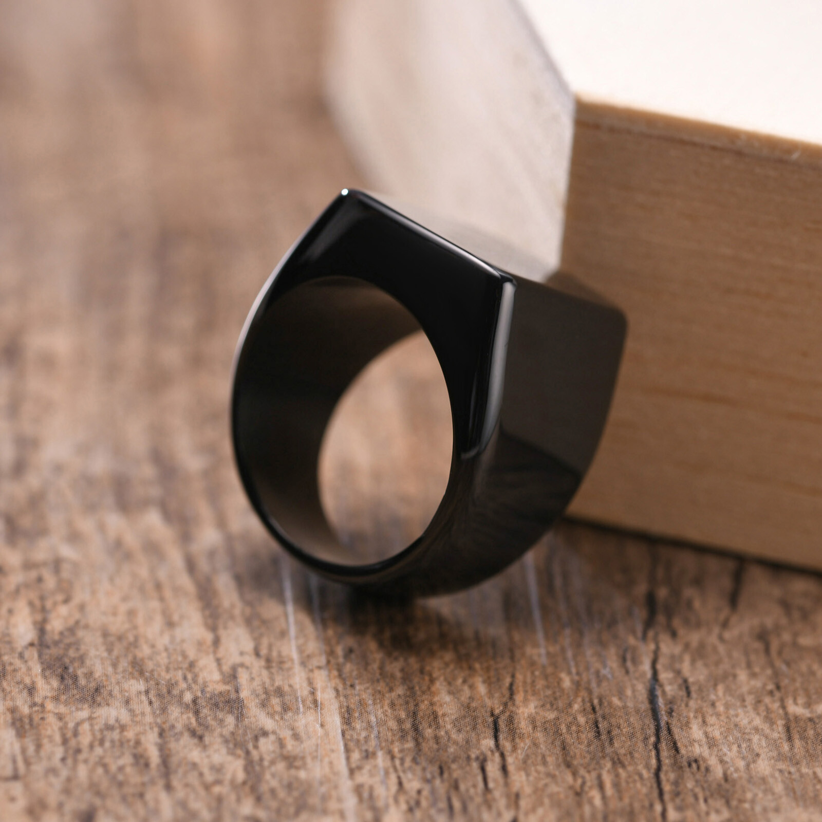 Personalized Engrave Men Ash Urn Ring Memorial Cremation Initials Stailess Steel