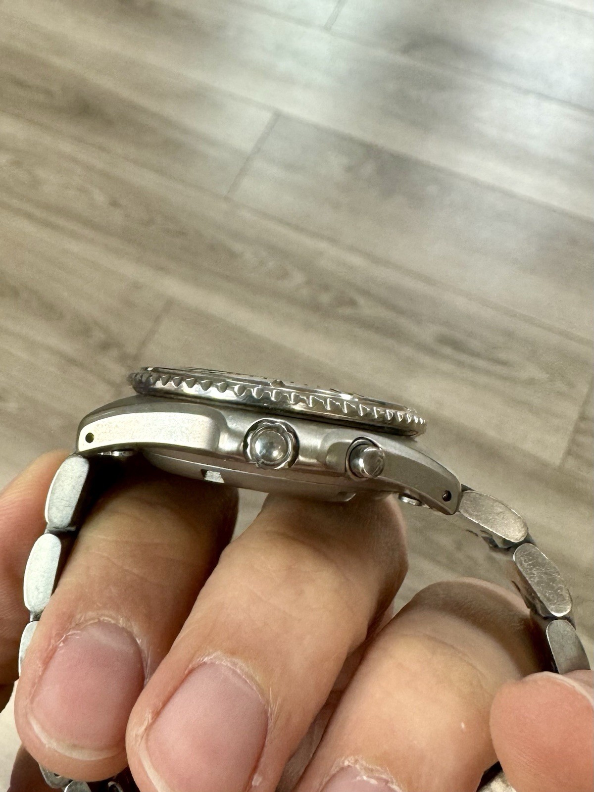 Seiko RARE Gray Ghost AGS Titanium Kinetic Watch