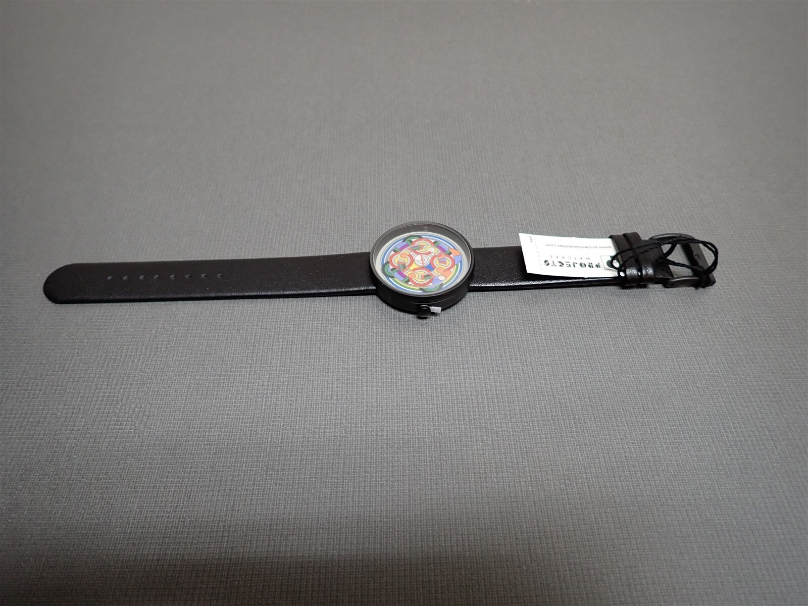 NEW Projects Watches PJT-7575 Ode To Delaunay Color 40mm Black Leather Band