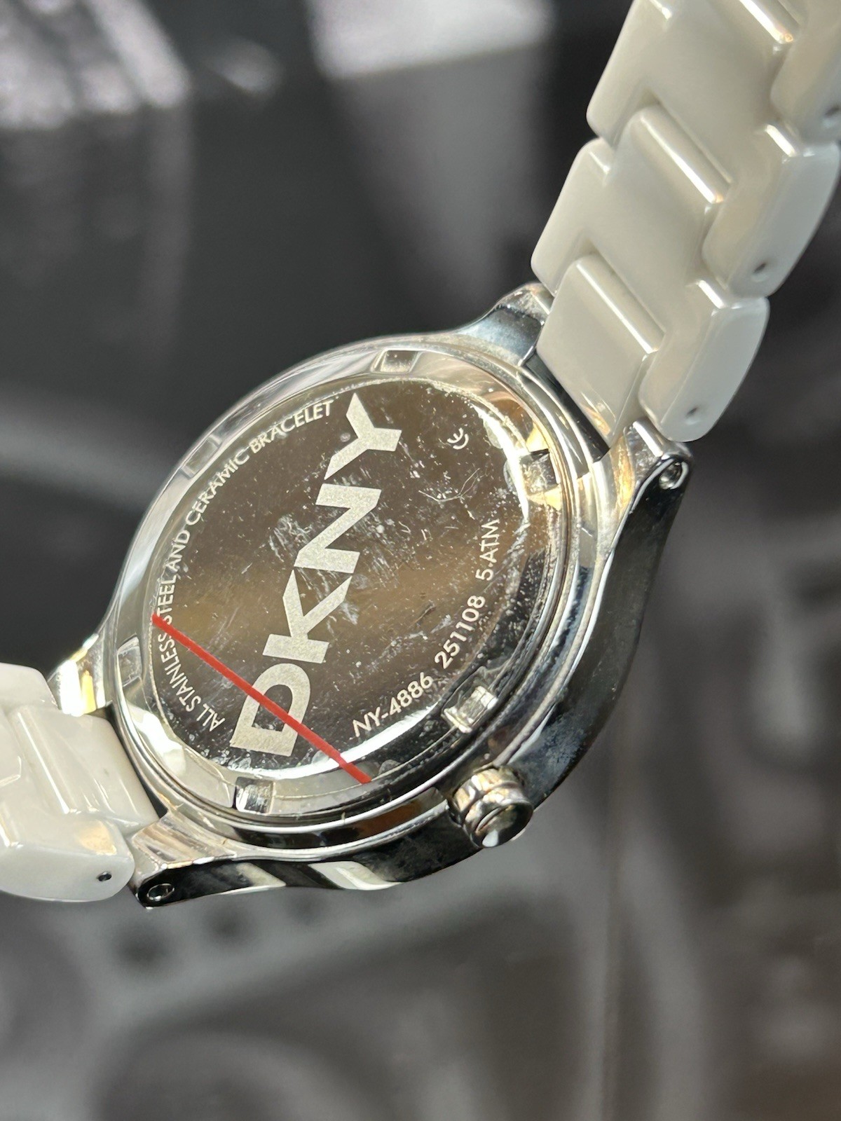 DKNY White Ceramic Watch NY4886 — Clean, Sleek, and Goat-Approved!