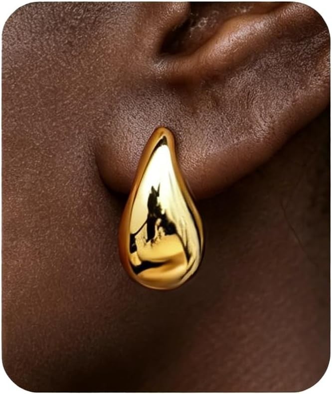 Elegant 14K Gold Plated Teardrop Earrings for Women – Ideal Fashion Gifts